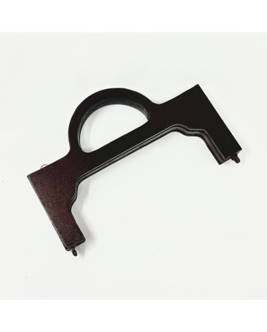 MANICO POCHETTE IN LEGNO CM 20*12,50 TESTA MORO