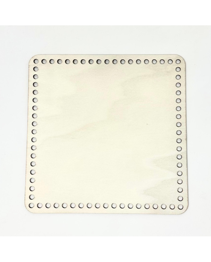 FONDO LEGNO QUADRATO CM 20 X 20 CON FORI