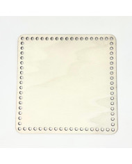 FONDO LEGNO QUADRATO CM 20 X 20 CON FORI