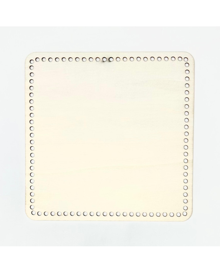 FONDO LEGNO QUADRATO CM 25 X 25 CON FORI