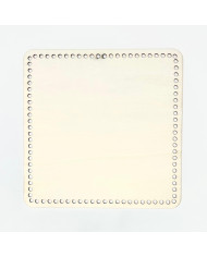 FONDO LEGNO QUADRATO CM 25 X 25 CON FORI