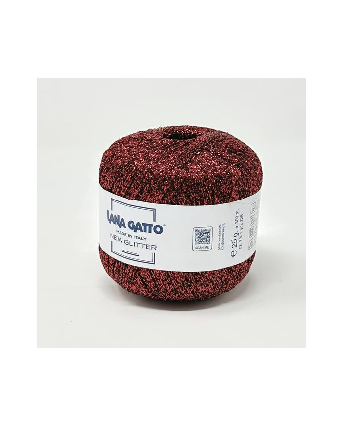 FILATO NEWGLITTER 30782 ROSSO SCURO