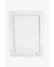 ASCIUGAMANI DMC CM 60 X 110 + 40 X 60 BIANCO