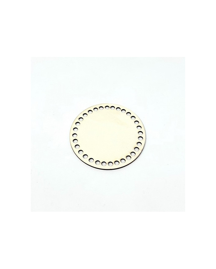 FONDO LEGNO TONDO CM 10 CON FORI