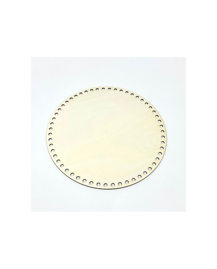 FONDO LEGNO TONDO CM 25 CON FORI