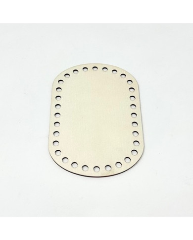 FONDO LEGNO OVALE CM 15 X 10 CON FORI