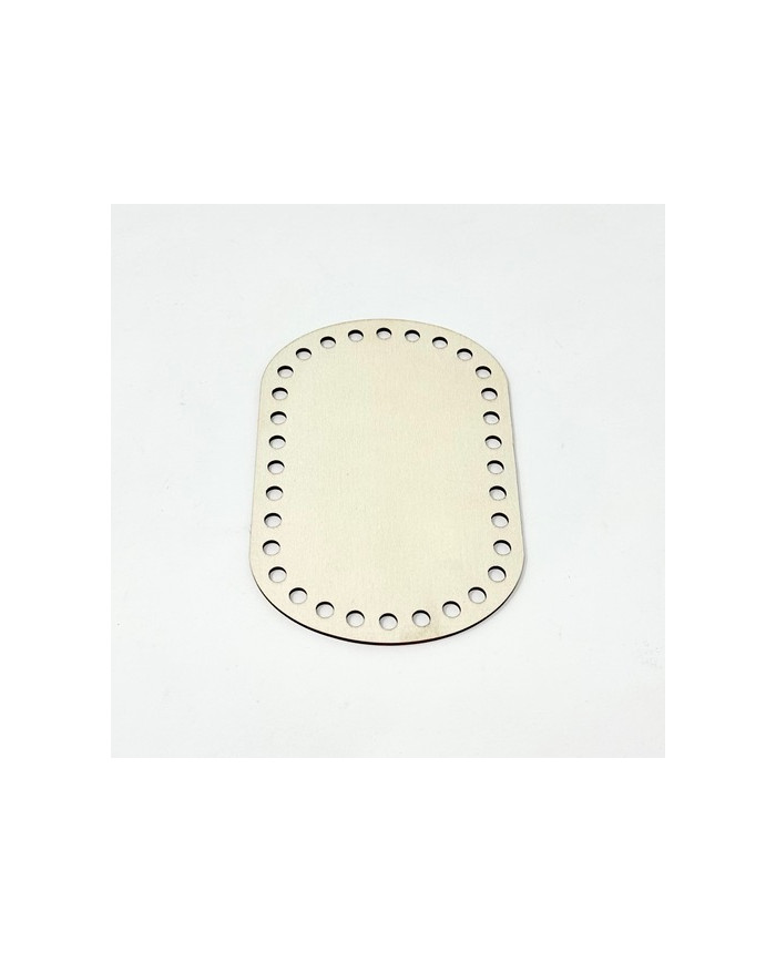FONDO LEGNO OVALE CM 15 X 10 CON FORI