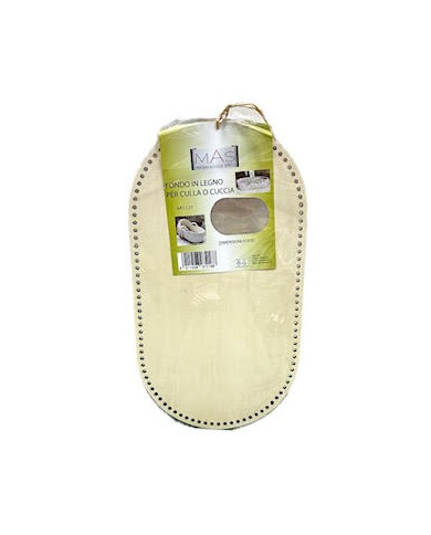 FONDO CULLA OVALE IN LEGNO CM 65 X 35