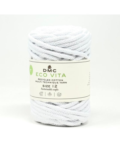 DMC ECO VITA 12 (250 GR, 55 MT) 100 BIANCO