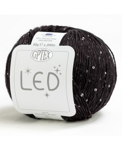 FILATO LED GPTEX (GOM X 50G.) COL 90 NERO