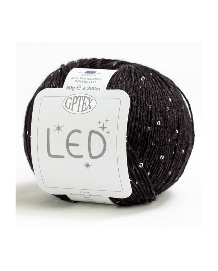 FILATO LED GPTEX (GOM X 50G.) COL 90 NERO