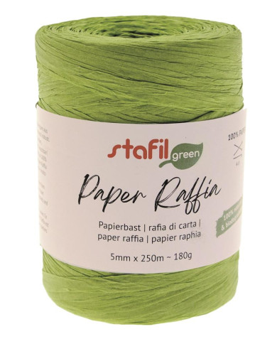 RAFIA DI CARTA STAFIL ART 119981 COL 05 VERDE CHI.