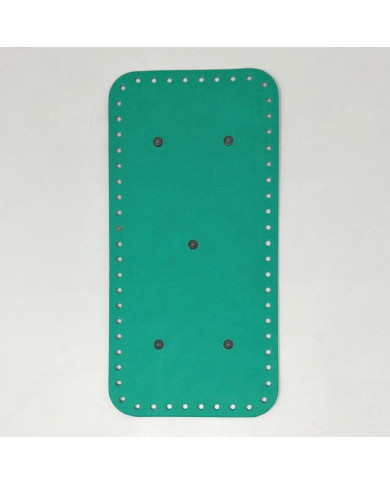 FONDO RETTANGOLARE PER BORSA CM 35X17 VERDE SMER.