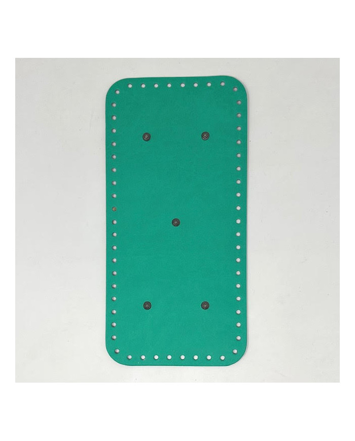 FONDO RETTANGOLARE PER BORSA CM 35X17 VERDE SMER.