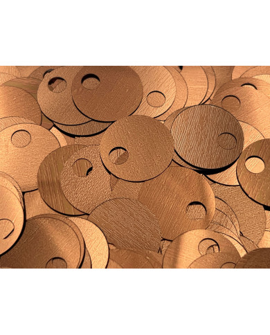 PAILLETTES 20 MM (40 GR, 540 PZ) COL 12 BRONZO