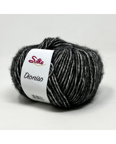 FILATO DIONISO SILKE (50 G) COL 903 NERO MELANGE