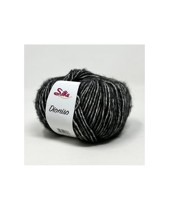 FILATO DIONISO SILKE (50 G) COL 903 NERO MELANGE