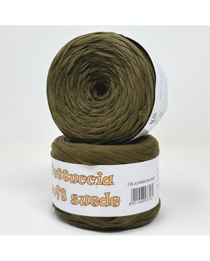FETTUCCIA SOFT SUEDE MAS PL9000 COL 52 VERDE MILIT