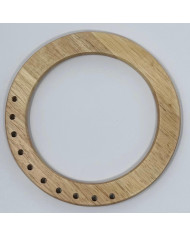 MANICO BORSA LEGNO ROTONDO CON FORI COL.2 NATURALE