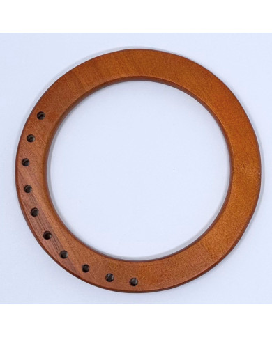 MANICO BORSA LEGNO ROTONDO CON FORI COL.20 CILIEG.