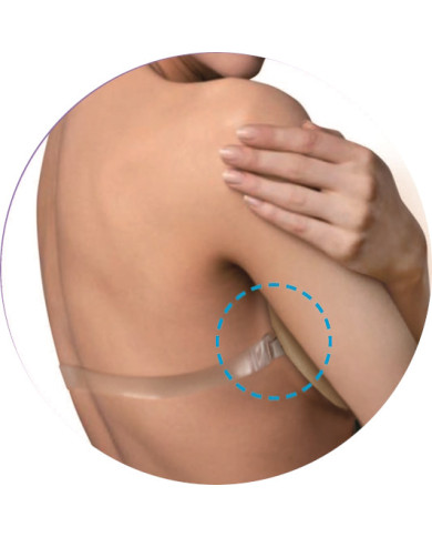 TIRANTE PER REGGISENO TRASPARENTE CM 2 X 65