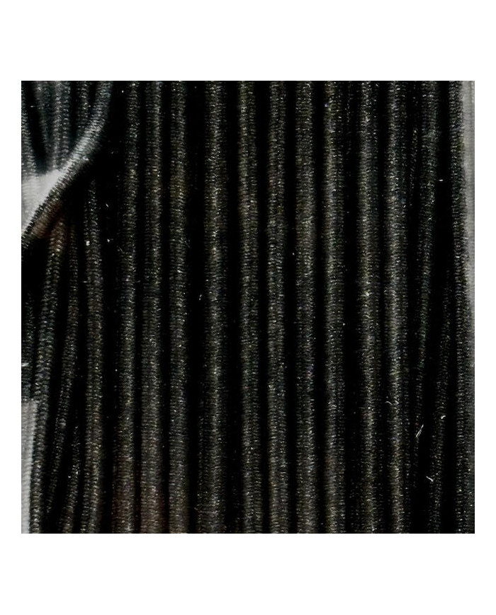 ELASTICO TUBOLARE 4752 N. 3 (PZ 20 MT) NERO