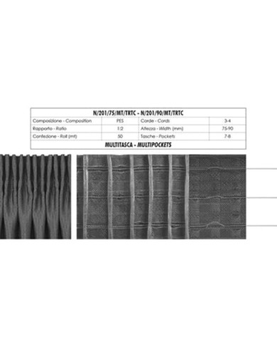 NASTRO ARRICCIATENDE N201/75/MT/TRTC 75 MM (50 MT)