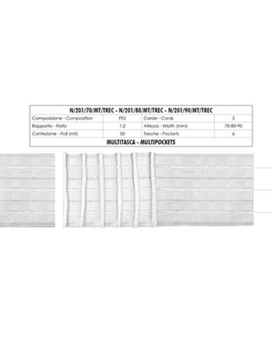 NASTRO ARRICCIATENDE N201/80/MT/TR3C 80 MM (50 MT)