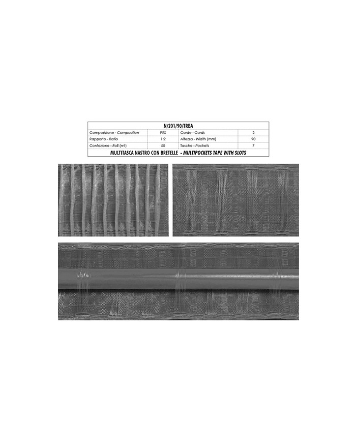 NASTRO ARRICCIATENDE N201/90/TRBA 90 MM (50 MT)