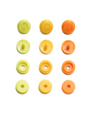 BOTTONI A PRESSIONE PRYM MINI 9 MM (36 PZ) ARANCIO