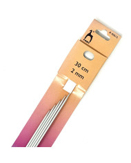 FERRI CALZA ALLUMINIO CM 30 MIS. 2,00