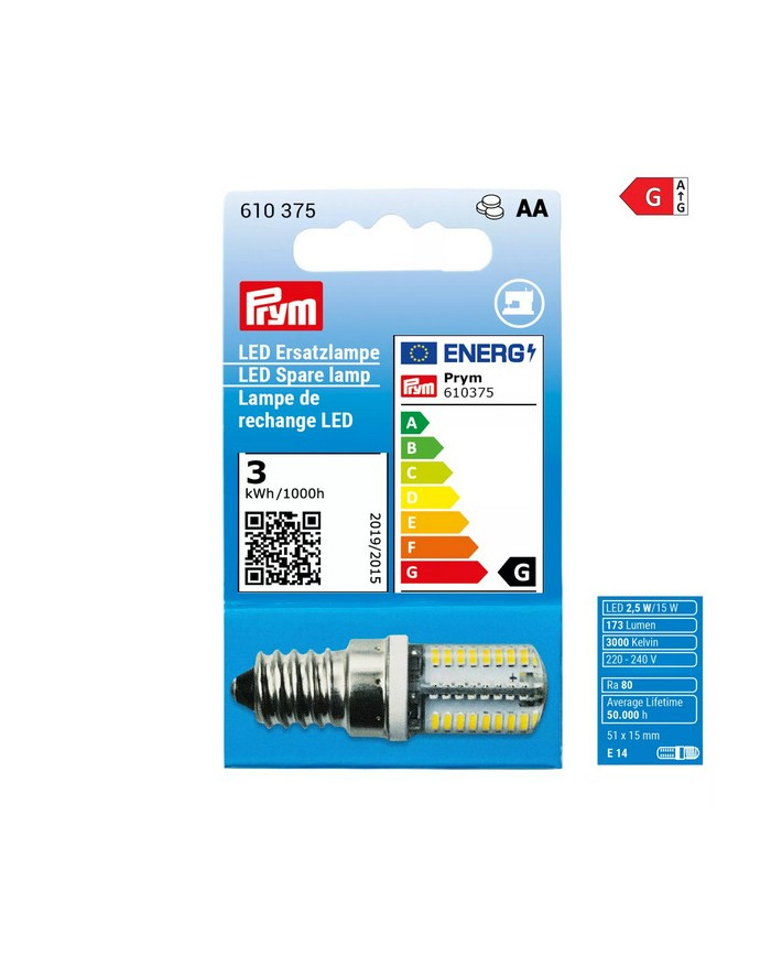LAMPADINA LED PER MACCHINA DA CUCIRE A VITE