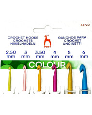 SET UNCINETTI LANA ALLUMINIO COLOR CM 15 MIS. ASS.