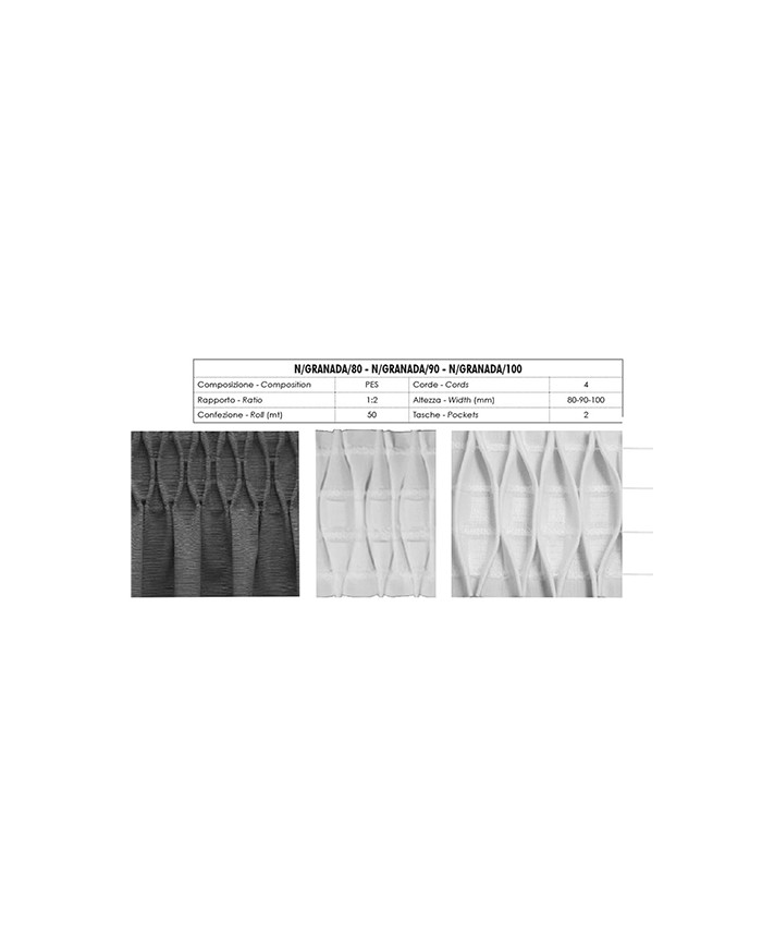 NASTRO ARRICCIATENDE N/GRA/90 MM GRANADA