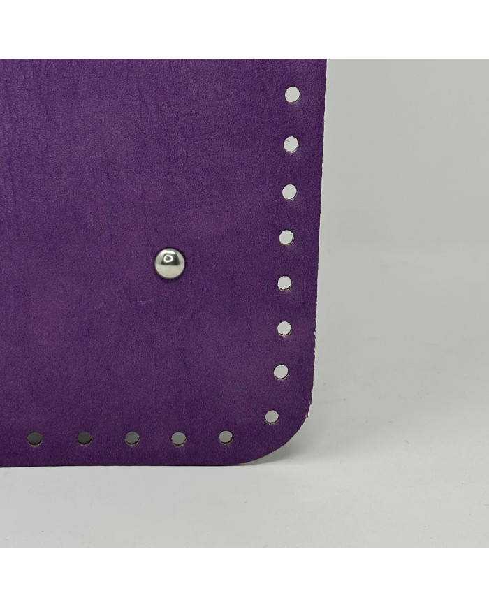 FONDO RETTANGOLARE PER BORSA CM 32X16 VIOLA