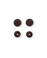 BOTTONI A PRESSIONE MM 12,4 (30 PZ) MARRONE SCURO