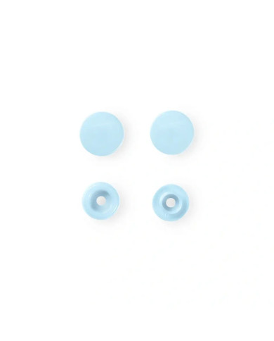 BOTTONI A PRESSIONE MM 12,4 (30 PZ) CELESTE