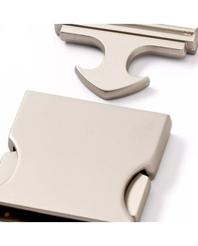FIBBIA CON CHIUSURA PRYM MM 40 ARGENTO PALLIDO