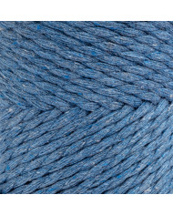 CORDINO MACRAMIAMO (250 G) COL 001 AZZURRO