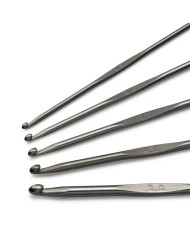 UNCINETTI PER LANA SET ALLUMINIO BRU 2,5 - 5,00 MM