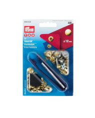 BOTTONI A PRESSIONE ANORAK 12 MM ORO (10 PZ)