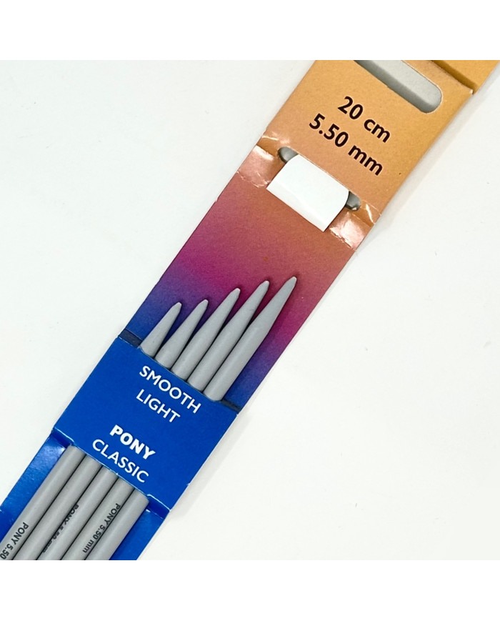 FERRI CALZE IN PLASTICA CM 20 MIS. 5,5