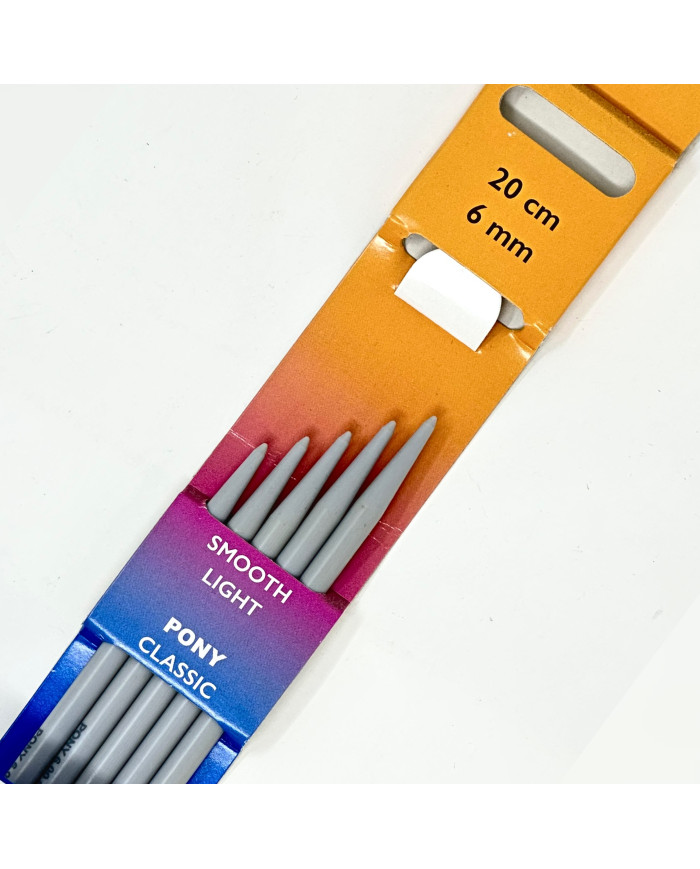 FERRI CALZE IN PLASTICA CM 20 MIS. 6,0