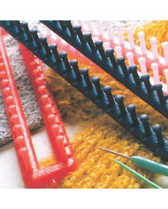 TELAIO IN PLASTICA PER LAVORI A MAGLIA RETT. 4 PZ