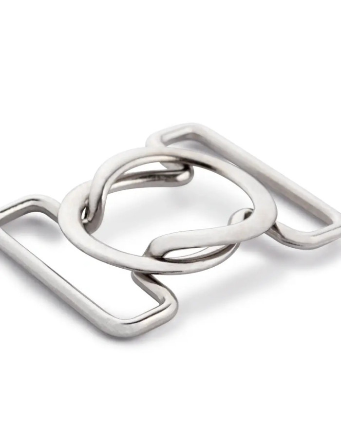 CLIP PER BIKINI ACCIAIO NIKELATO MM 25