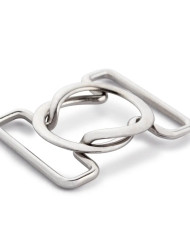 CLIP PER BIKINI ACCIAIO NIKELATO MM 25