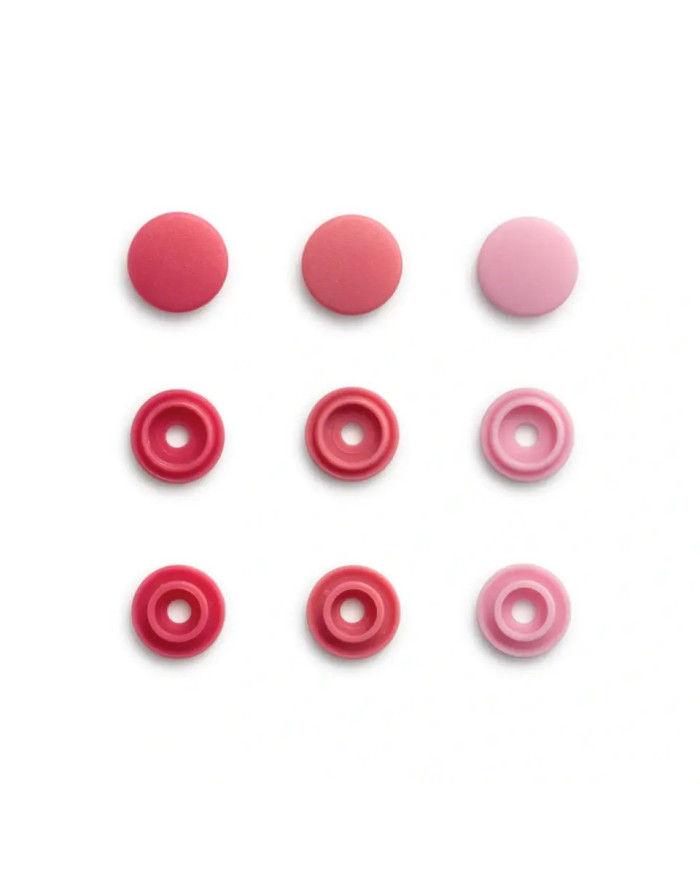 BOTTONI A PRESSIONE PRYM MINI 9 MM (36 PZ) ROSA
