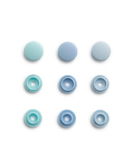 BOTTONI A PRESSIONE PRYM MINI 9 MM (36 PZ) BLU CH.