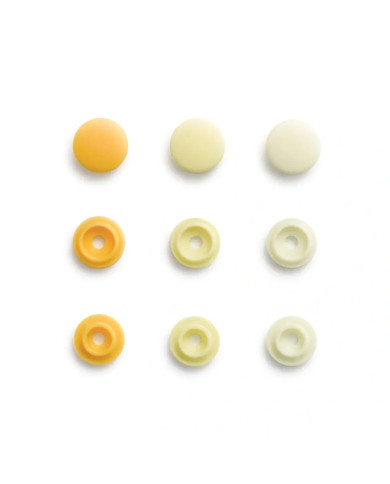 BOTTONI A PRESSIONE PRYM MINI 9 MM (36 PZ) GIALLO