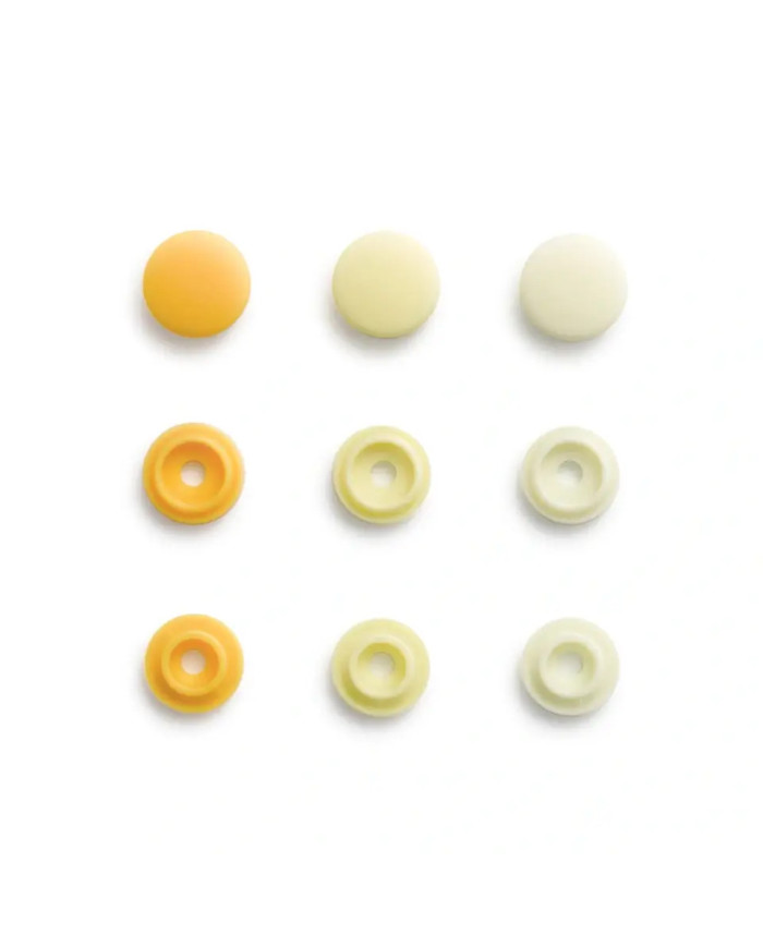 BOTTONI A PRESSIONE PRYM MINI 9 MM (36 PZ) GIALLO